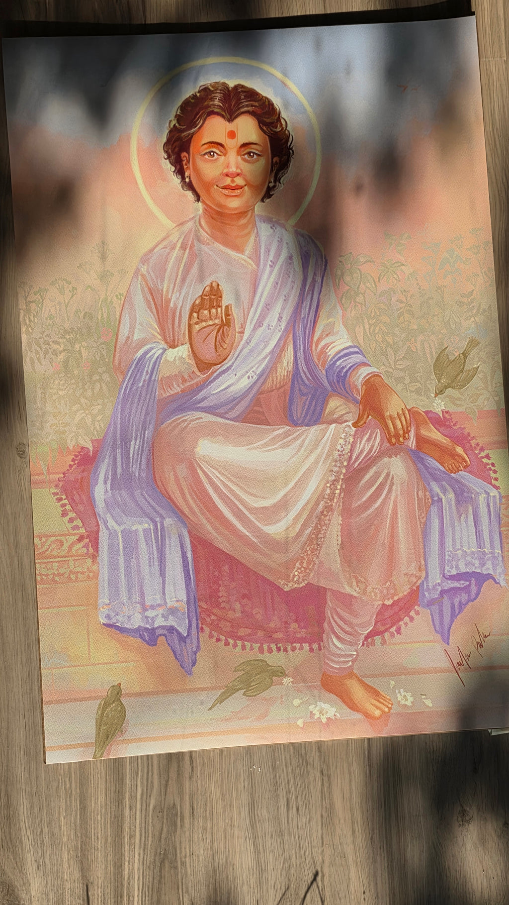 Shri Ghanshyam Maharaj Premium Watercolor Art Print by Jaykishan Patel