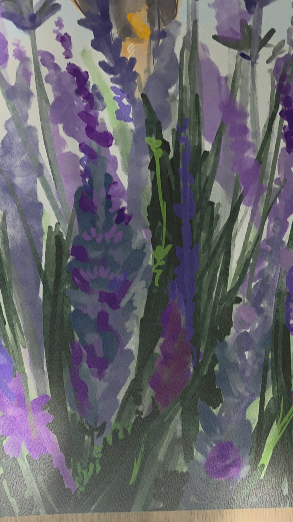 Varni in Lavender Premium Watercolor Art Print by Jaykishan Patel
